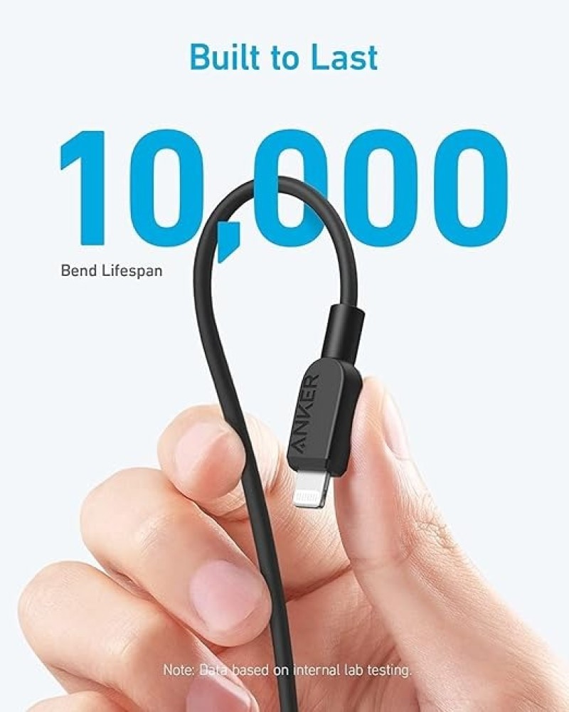 Anker 310 USB-C To Lightning Cable (6ft) | Fast Charging