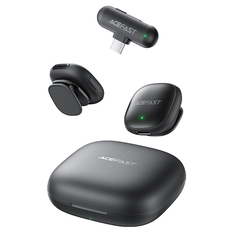 ACEFAST R1 Wireless Lavalier Microphonel – 50 m Range & 8 h Battery Clip‑on Mic