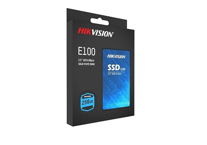 HIKVISION E100 256GB 2.5-Inch Internal SSD, SATA 6Gb/s, Up To 550MB/s - Solid State Disks 3D Nand TLC