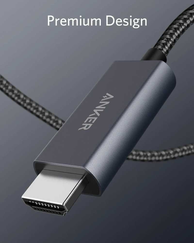 Anker USB-C To HDMI Cable For Home Office 6ft, 4K 60Hz Nylon Braided