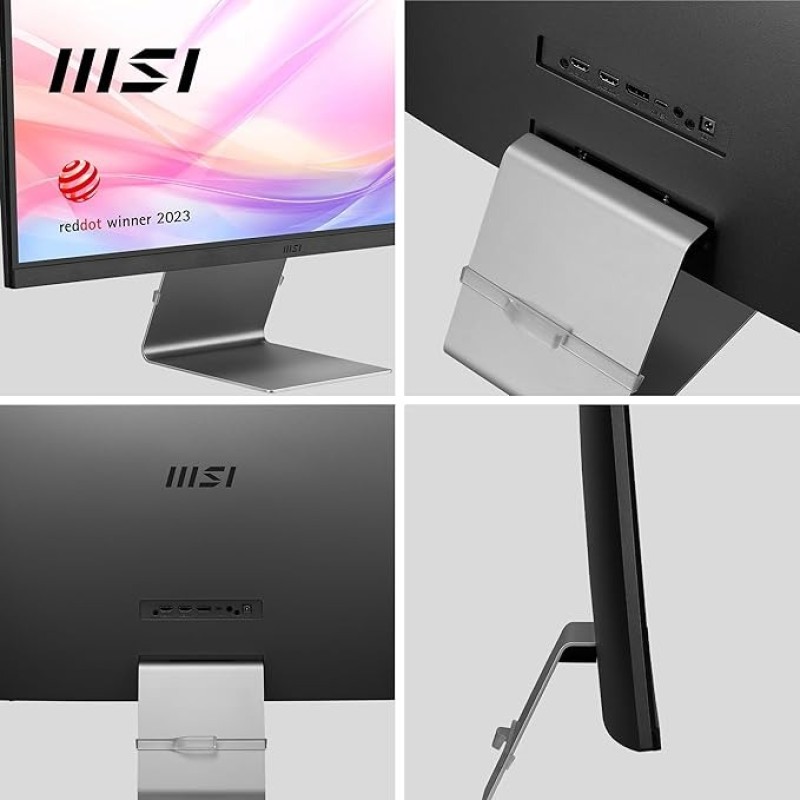 MSI Modern MD271UL 27 Inch 4K UHD Professional Productivity Monitor 3840 X 2160 IPS Panel, Eye-Friendly Screen, 99% DCI-P3 / 139% SRGB Colour Gamut - 2 X HDMI 2.0b, DP 1.2a, USB Type-C (65W PD)