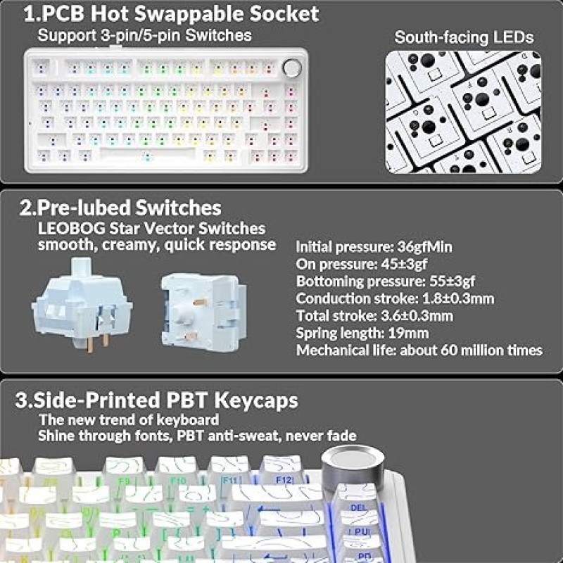 AULA F75 Topographic – Wireless Mechanical Keyboard