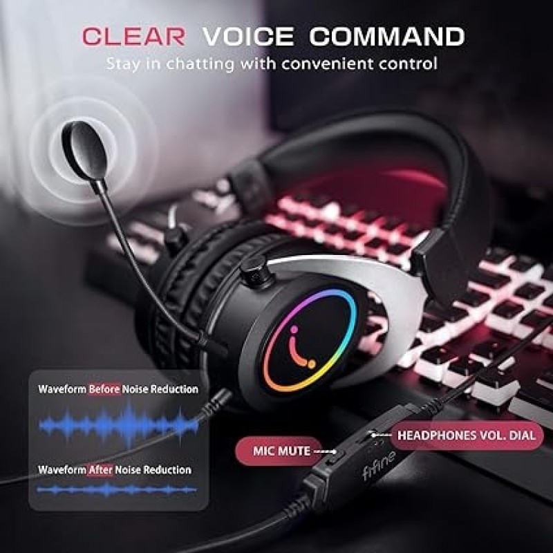 FIFINE H3 RGB Gaming Headsets