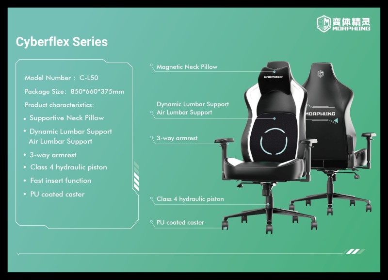 Morphling CyberFlex C-L50 Gaming Chair – Ergonomic Adjustable Gaming Chair