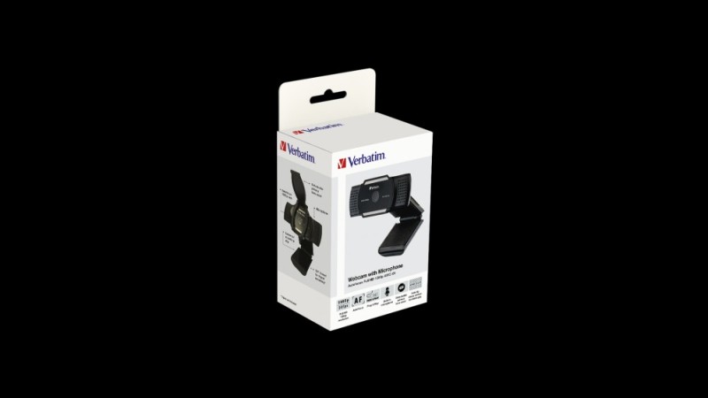 Verbatim AWC-01 Full HD 1080P Autofocus Webcam With Microphone