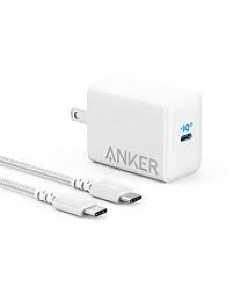 Anker 65W PD Compact Fast Charger Adapter With 6 Ft USB-C To USB-C Cable, PowerPort III