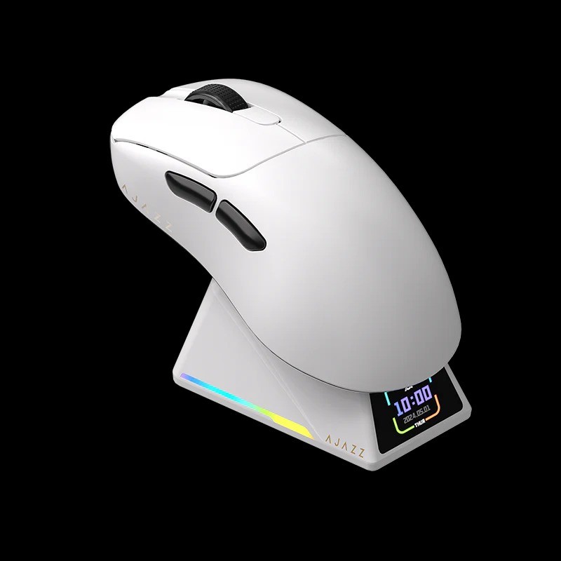 AJAZZ AJ159 APEX Gaming Mouse (30K DPI, Tri-Mode Wireless/Wired, 56g Lightweight With Magnetic Dock)
