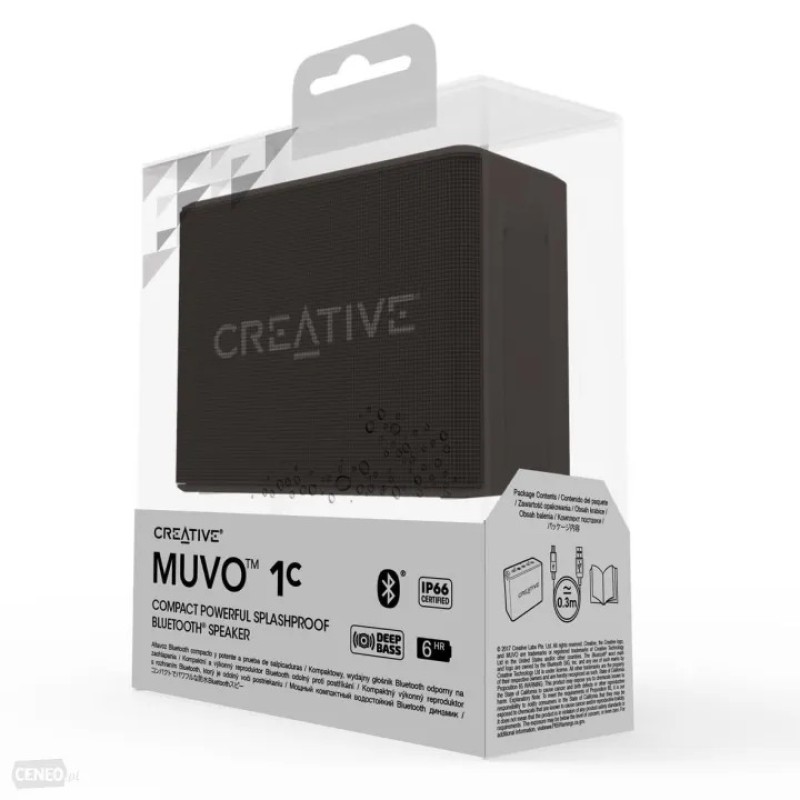 Creative MuVo 1c Bluetooth Speaker (Black, Mono Channel)