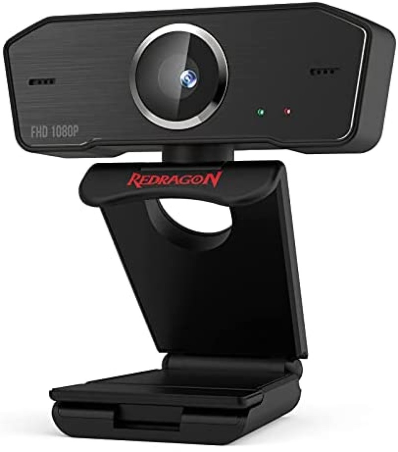 Redragon GW600 720P Webcam With Built-in Dual Microphone 360-Degree Rotation