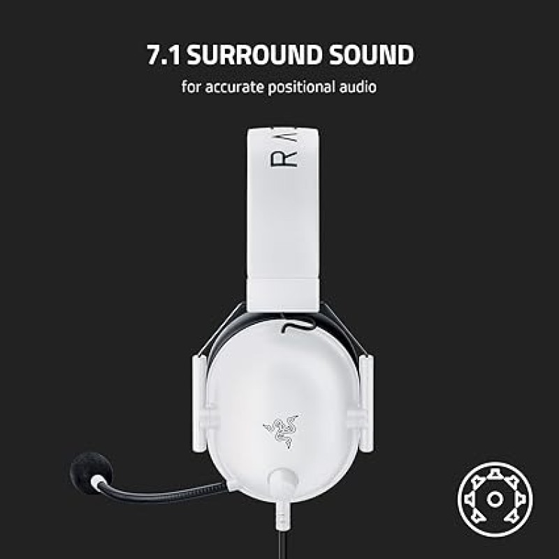 Razer BlackShark V2 X Gaming Headset – 7.1 Surround, 50mm Drivers, Multi-Platform