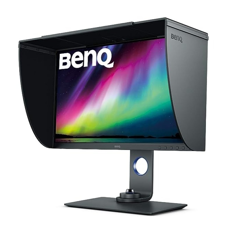 BenQ Sw270C 27 Inches (68.58 Cm) 2560 X 1440 Pixels, LCD 2K Photo Editing Monitor, Of Adobe RGB, Of Srgb/Rec.709, And Of Dci-P3/Display P3, USB-C Connectivity, Black