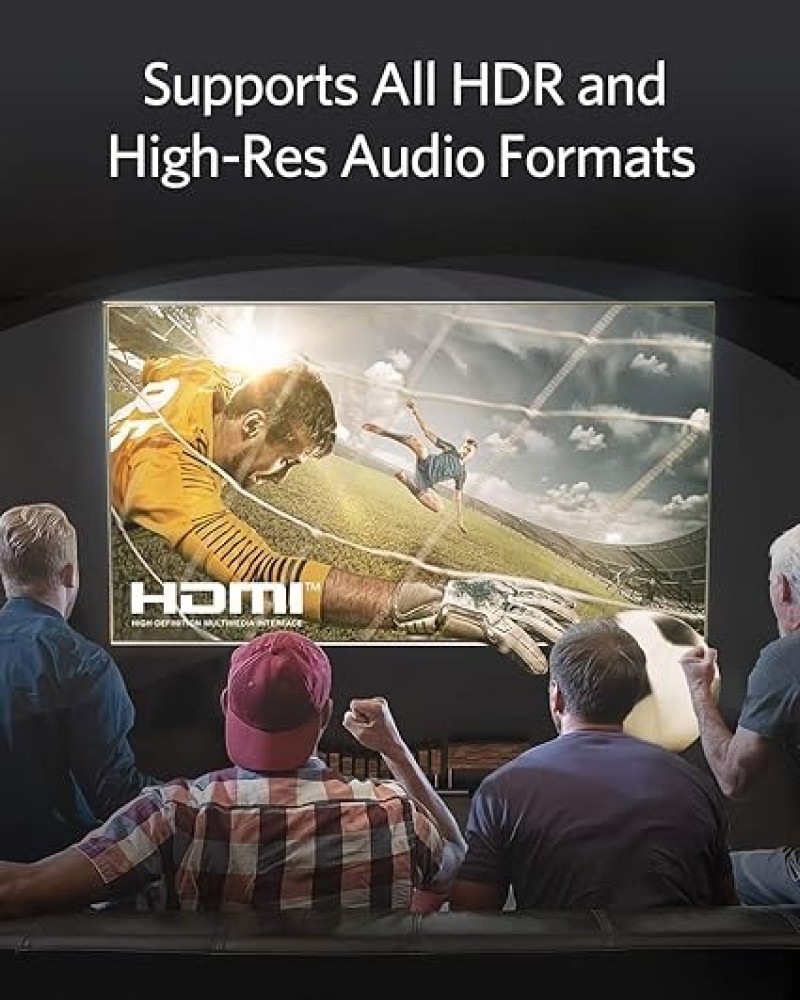 Anker 8K@60Hz HDMI Cable, Ultra High Speed 4K@120Hz 48Gbps 6.6 Ft Ultra HD HDMI To HDMI Cord
