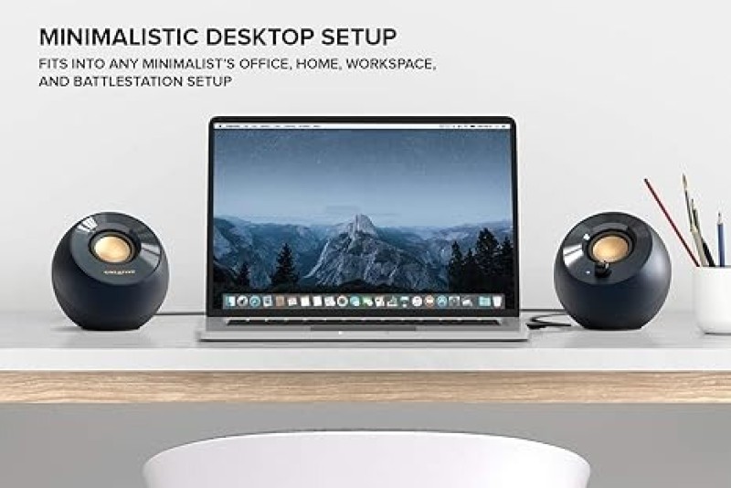 Creative Pebble V2 - Minimalistic USB-C Powered Desktop Speakers