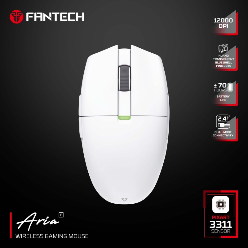 ARIA XD7E Lightweight Wireless Gaming Mouse – 12000 DPI, 1000Hz Polling Rate