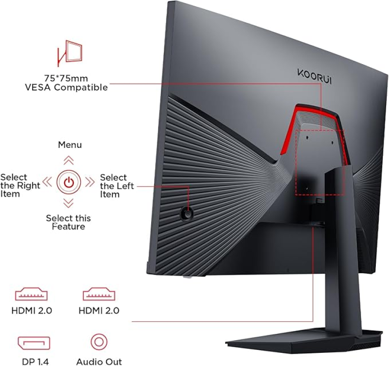 KOORUI G2511P 25″ 200Hz IPS Gaming Monitor — 1ms, HDR400, Adaptive Sync