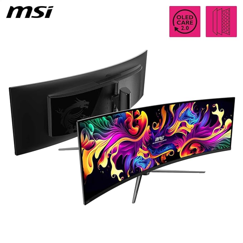 MSI MPG 491CQPX QD-OLED 49″ Curved Gaming Monitor — 240Hz, DQHD, 0.03ms