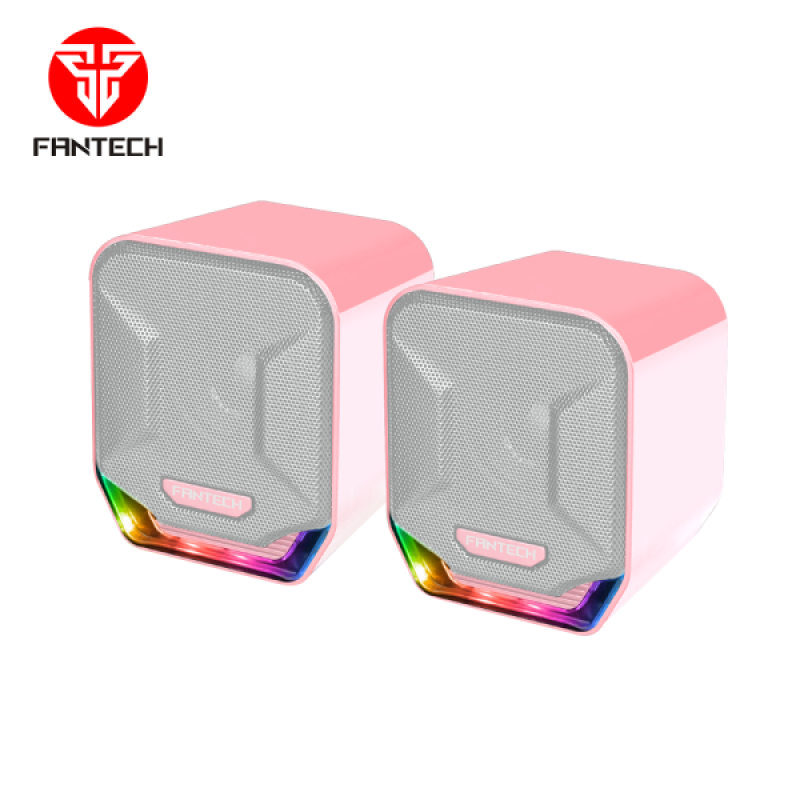 FANTECH GS-202 RGB Gaming Speaker (Black,Pink)
