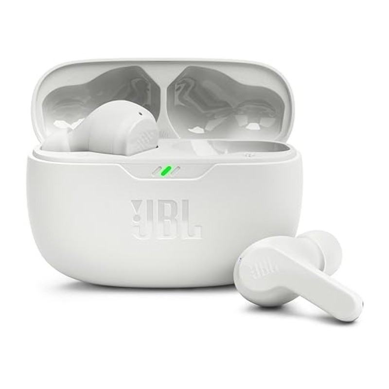 JBL Wave Beam In-Ear Wireless Earbuds (TWS) With Mic,App For Customized Extra Bass Eq,32 Hours Battery&Quick Charge,Ip54 Water&Dust Resistance,Ambient Aware&Talk-Thru,Google Fastpair