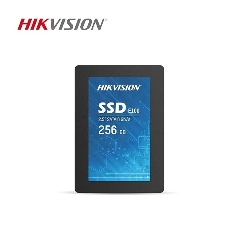 HIKVISION E100 256GB 2.5-Inch Internal SSD, SATA 6Gb/s, Up To 550MB/s - Solid State Disks 3D Nand TLC