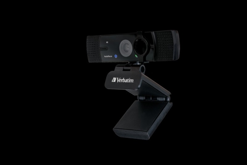 Verbatim AWC-03 Ultra HD 4K Autofocus Webcam With Dual Microphone – USB Plug & Play