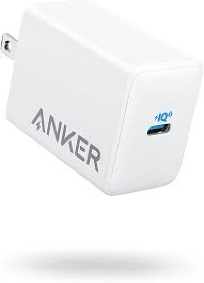 Anker PowerPort PD Nano 20W USB-C Wall Charger with 6 ft PowerLine II USB-C  to Lightning Cable - White