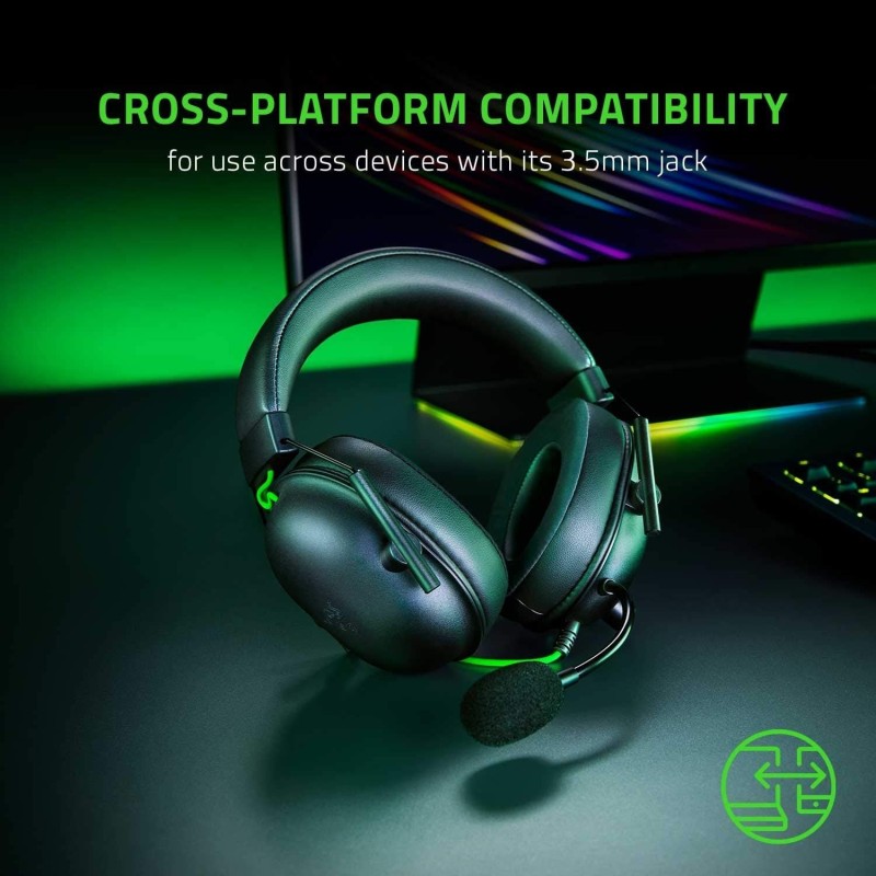 Razer BlackShark V2 X Gaming Headset – 7.1 Surround, 50mm Drivers, Multi-Platform