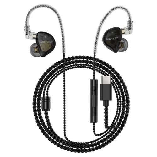 ACEFAST L11 Wired Earphones – Hi‑Res Sound With In‑line Mic & Tangle‑free Cable