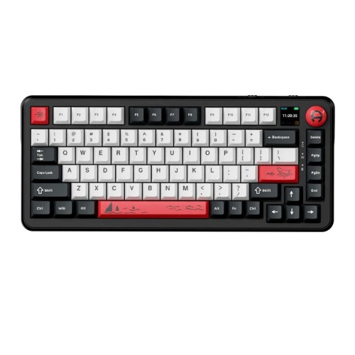 AJAZZ AK820 Max Plus Gaming Keyboard – 75% RGB Wireless (Black/ Avocado Switch)