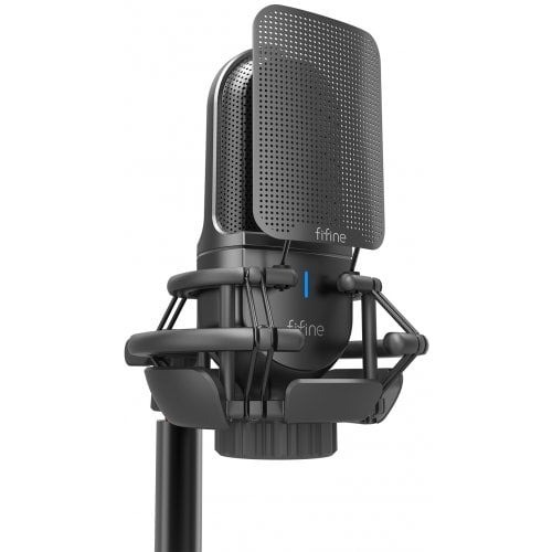 FIFINE K726 Microphone Cardioid Condenser With Type C Output, Shock Mount