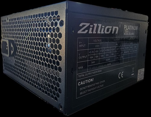 Zillion 650W Power Supply 80+ Certified
