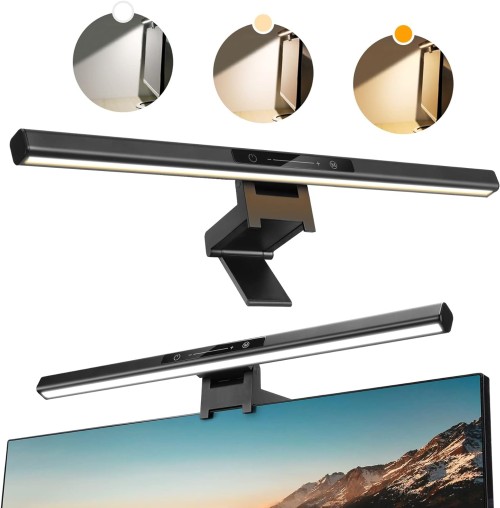 Monitor Light Bar: Enhance Productivity & Eye Comfort With 3 Color Modes & Stepless Dimming