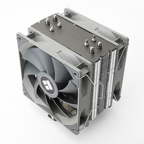 Thermalright Assassin Spirit 120 V2 Plus CPU Air Cooler, 4 Heat Pipes, Double PWM Quiet Fan CPU Cooler, Computer Heatsink Cooler, For AMD AM4 AM5/Intel 1700/1150/1151/1200(AS120 V2 Plus)