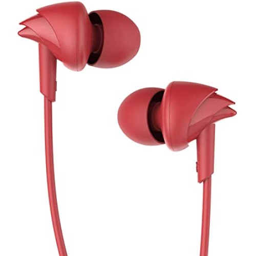 BoAt Bassheads 100 In-Ear Wired Earphones With Mic (Furious Red)