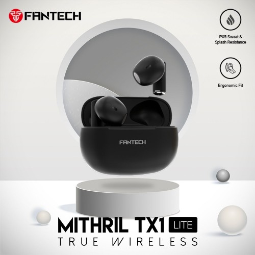 TWS TX1 Lite Bluetooth Wireless Earbuds With Built-in Microphone