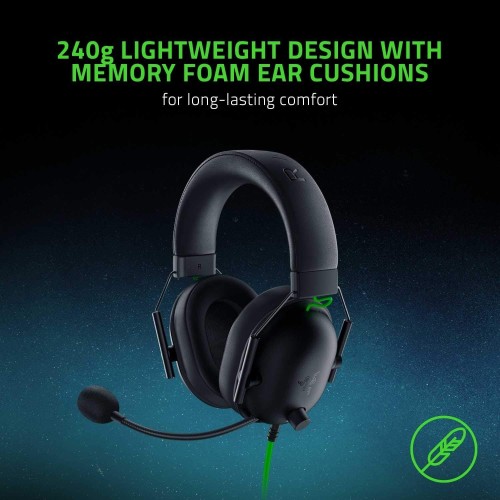 Razer BlackShark V2 X Gaming Headset – 7.1 Surround, 50mm Drivers, Multi-Platform