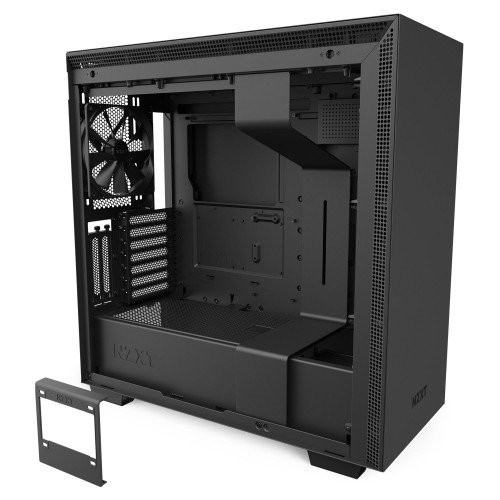 NZXT H710i ATX Mid Tower, Front I/O USB Type-C Port, Tempered Glass Side, RGB Lighting , Matte Black