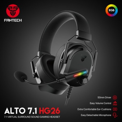 FANTECH ALTO 7.1 HG26 GAMING HEADSET Built-In Microphone Noise Cancellation Wired