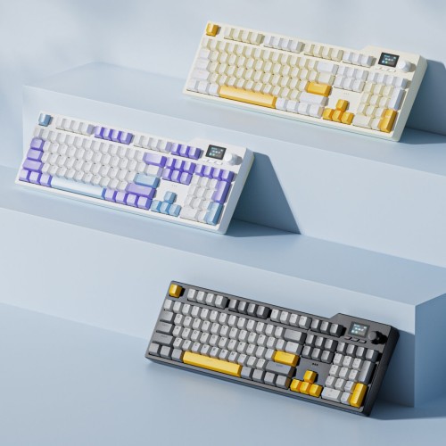 Ajazz AK35I V2 Mechanical Keyboard: Tri-Mode Connection With Screen & Knob