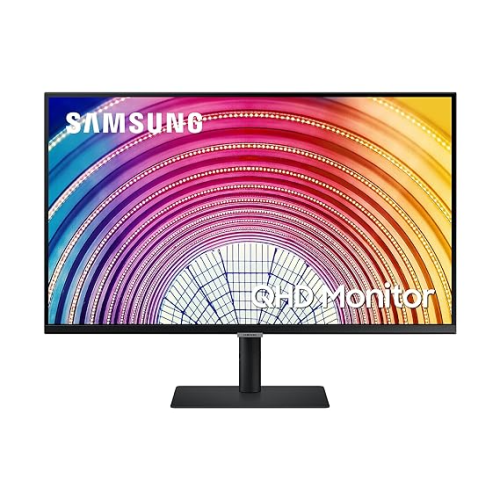 Samsung 32-inch(80cm) QHD Monitor, Bezel Less Design, 1 Billion Colors, HDR10, HAS, 2560 X 1440 Pixels, Intelligent Eye Care, AMD FreeSync™, FSC-Certified, Energy Saving (LS32A600NWWXXL, Black)