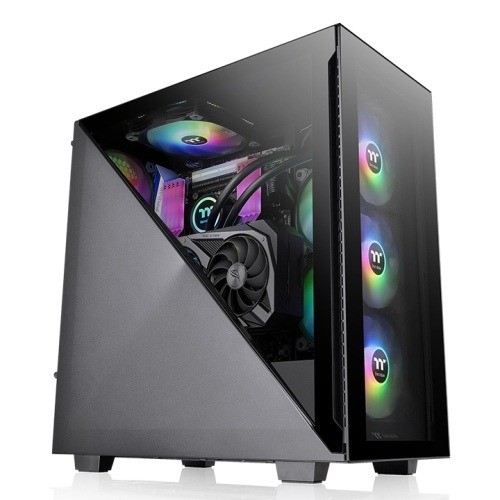 Thermaltake Divider 300 TG ARGB Mid Tower Chassis (CA-1S2-00M1WN-01) – Black