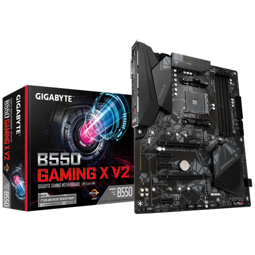 AMD B550 Gaming Motherboard - 10+3 Phases, PCIe 4.0, Dual M.2, GbE LAN, USB-C, RGB 2.0"