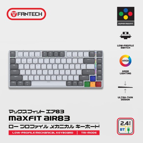 Fantech Super Maxfit Air83 MK915 Wireless Mechanical Keyboard – Low Profile (Red Switch)