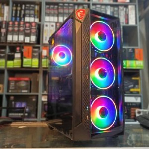 Big Windmill Desktop Mid Tower Gaming Casing With 4 RGB Fans