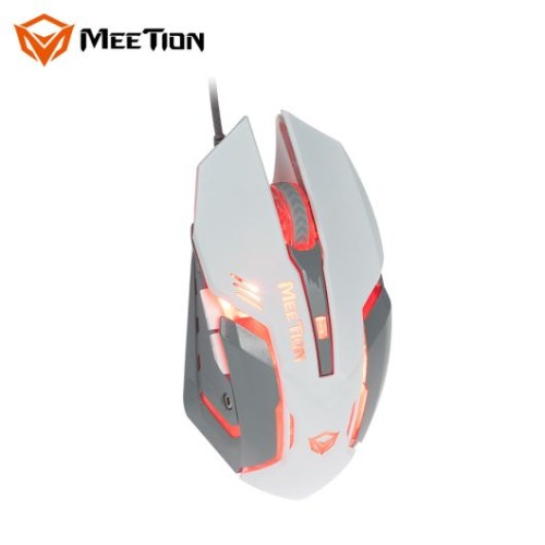 Meetion M915 Backlit Gaming Mouse - White Edition