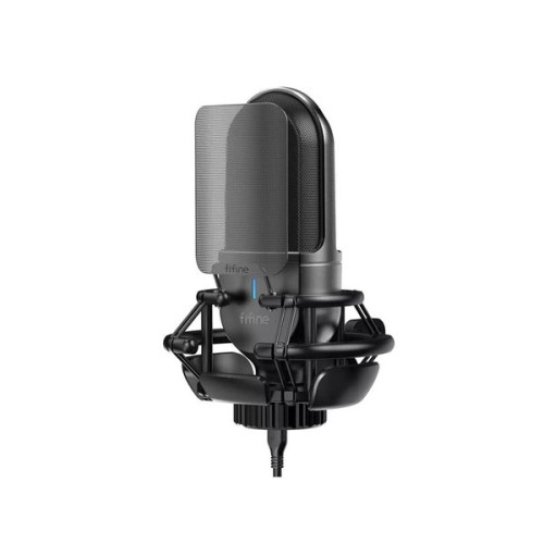 Fifine  K720 USB Type-C Cardioid Condenser Microphone With Noise Reduction Plug & Play For Professional Studio Recording, Gaming,