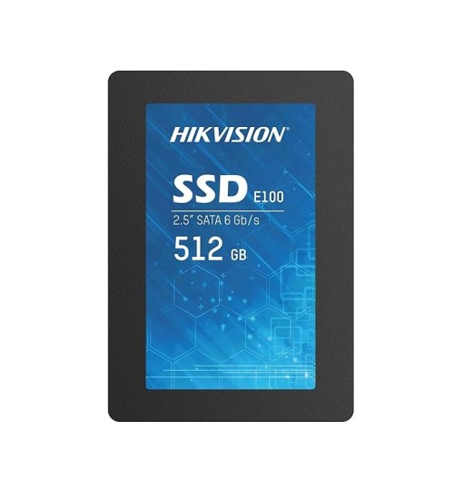 HIKVISION E100 512GB 2.5-Inch Internal SSD, SATA 6Gb/s, Up To 550MB/s - Solid State Disks 3D Nand TLC