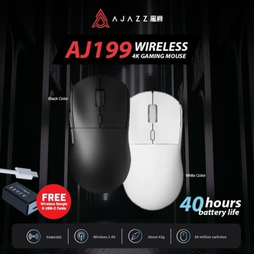 AJAZZ AJ199 Wireless Gaming Mouse 4K Version