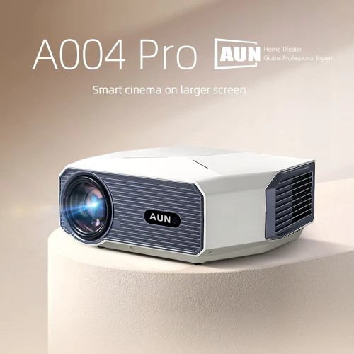 AUN A004 Pro Smart Full HD LED Projector | 1080P, Auto Focus, Android 9, 9000 Lumens