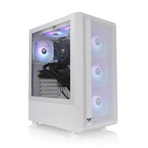 Thermaltake S200 TG ARGB Snow Mid Tower ATX Chassis – Snow