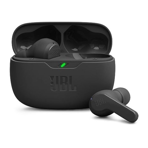 JBL Wave Beam In-Ear Wireless Earbuds (TWS) With Mic,App For Customized Extra Bass Eq,32 Hours Battery&Quick Charge,Ip54 Water&Dust Resistance,Ambient Aware&Talk-Thru,Google Fastpair